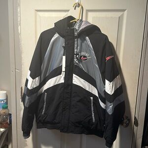 Lightly used with tags, SUPREME NIKE JACKET 100% authentic purchased on GOAT.